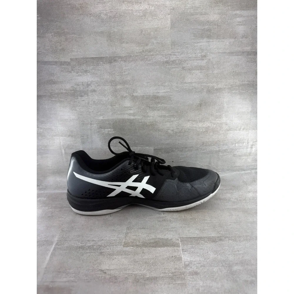 ASICS Gel-Tactic Women Volleyball Shoes Black Silver 1072A035 Sz US 10.5